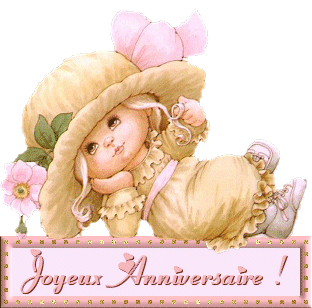 Gif animé joyeux anniversaire fille